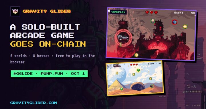 Solo Developer Takes Three-Year Retro Arcade Project On-Chain With $GGLIDE Launch on Pump.fun