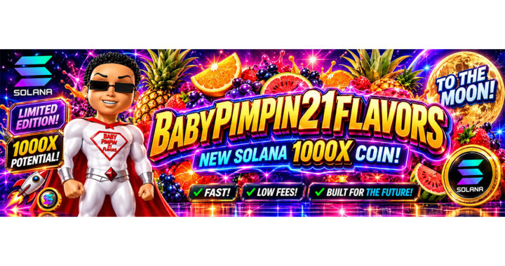 BabyPimpin21flavors ($BABYPIMPIN): Chicago-Born Solana Meme Coin Combines 3D Entertainment, Original Art, and Bitcoin Rewards